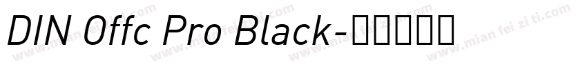 DIN Offc Pro Black字体转换